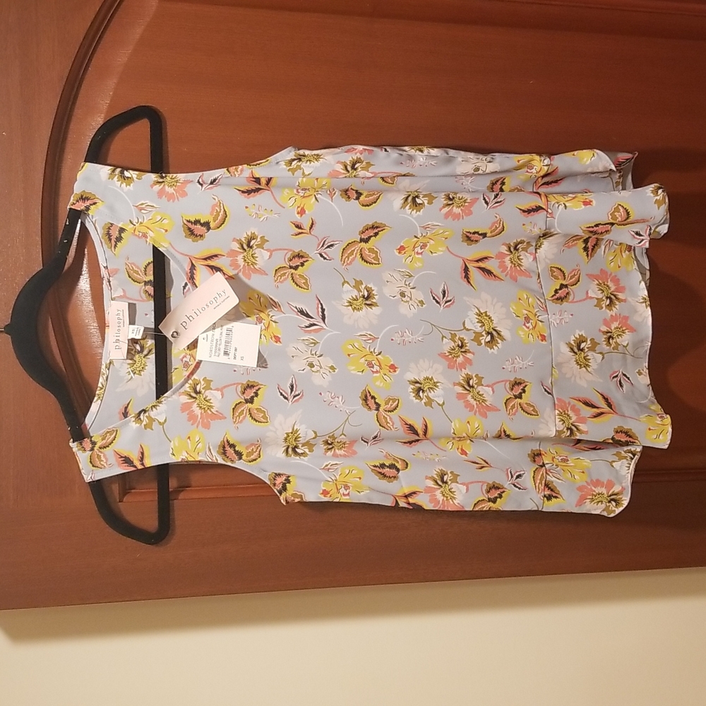Philosophy Sleeveless Floral Tank size XS